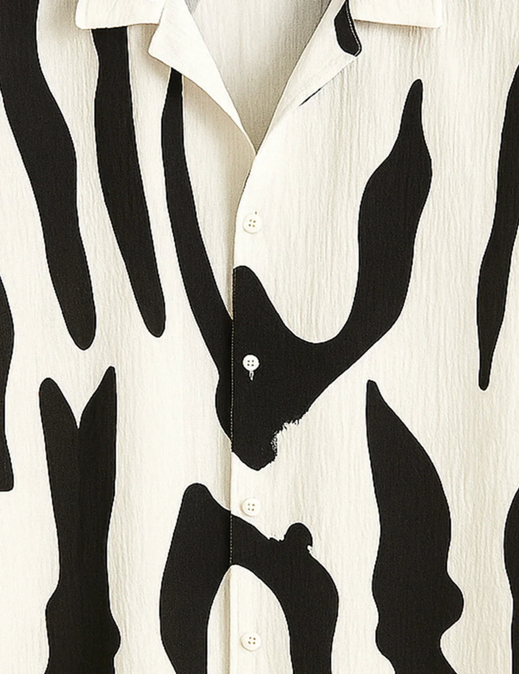 Black Scratch Printed Mens Half Sleeves Shirts - XPST