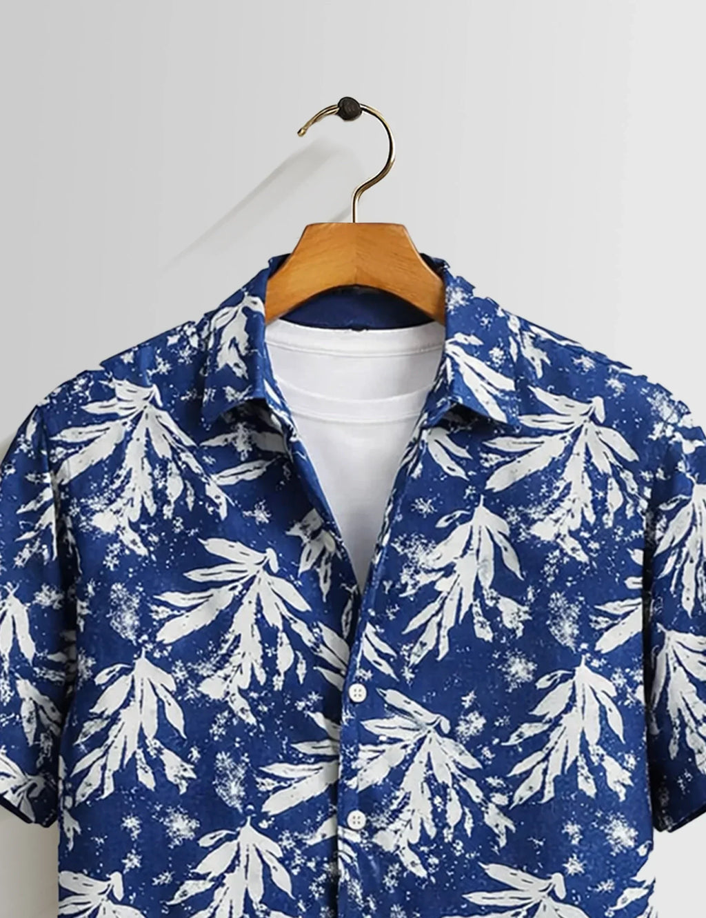 Blue Snow Mens Half Sleeves Shirts - XPST