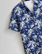 Blue Snow Mens Half Sleeves Shirts - XPST