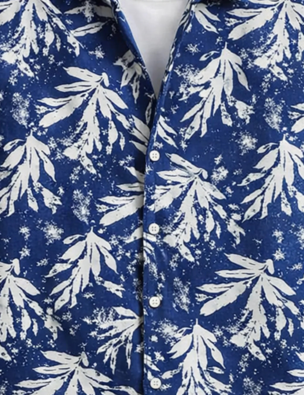 Blue Snow Mens Half Sleeves Shirts - XPST