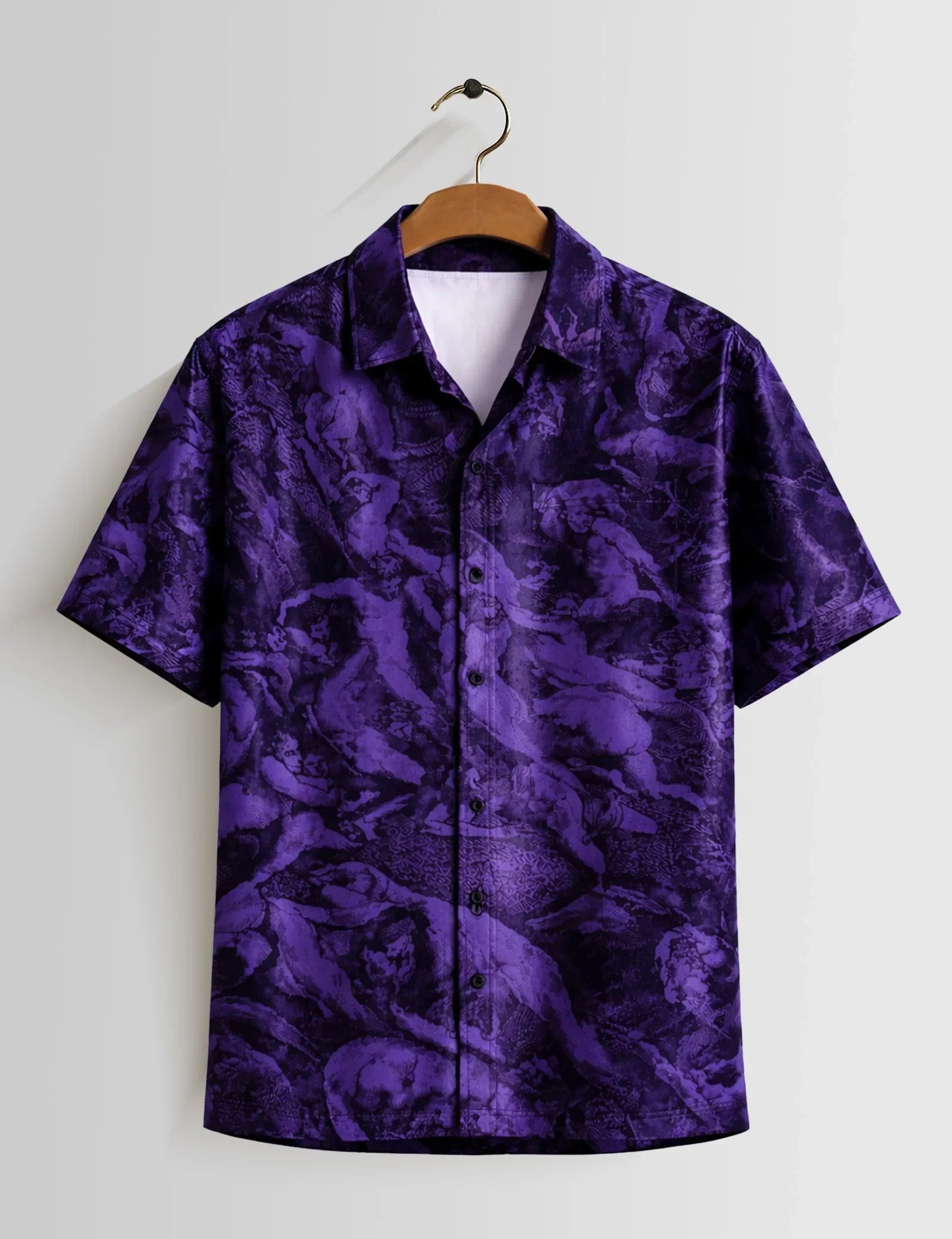 Mankind Purple Mens Half Sleeves Shirts - XPST