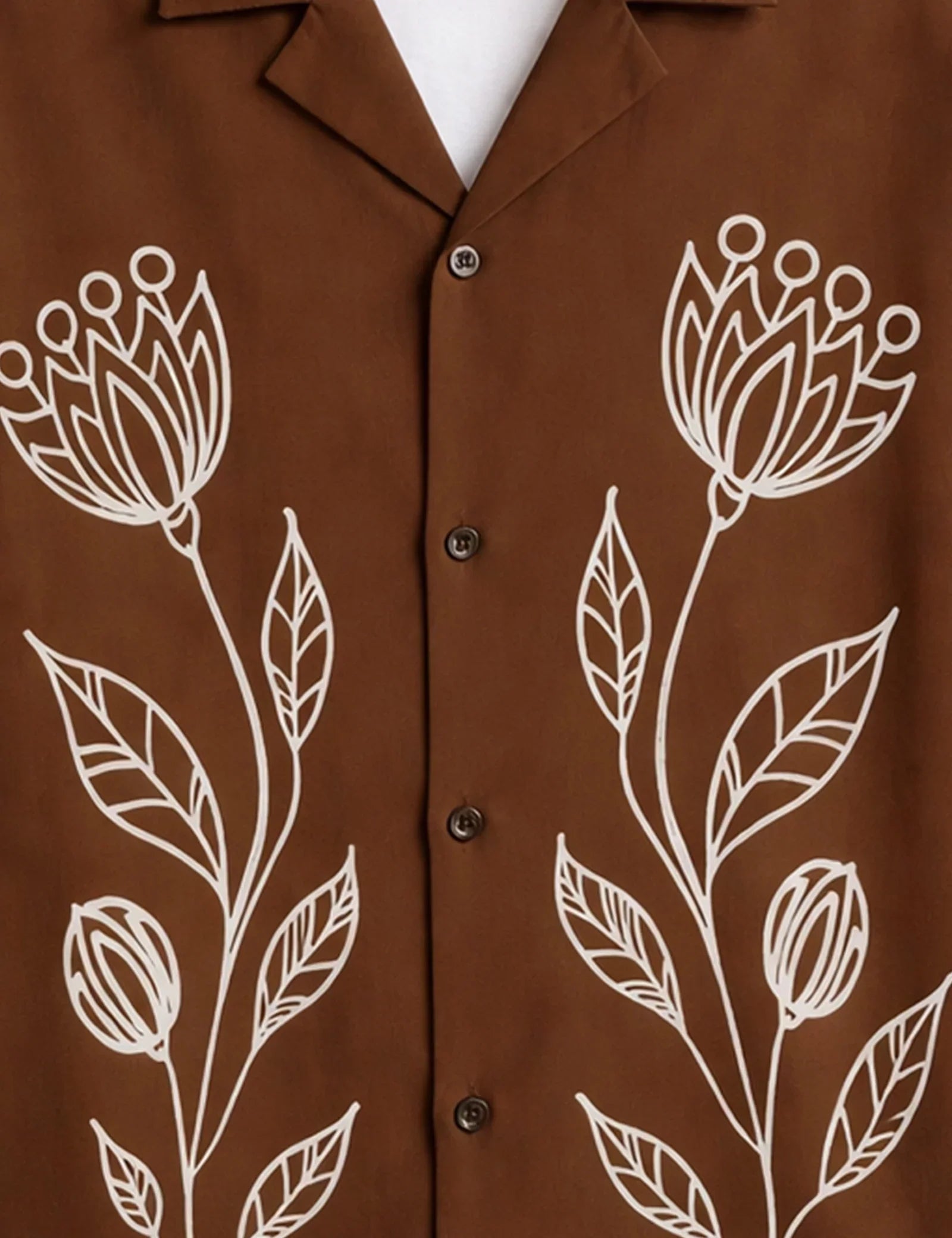 Maroon Outline Mens Half Sleeves Shirts - XPST